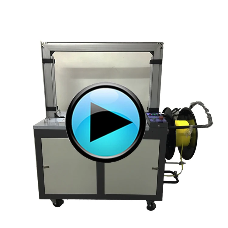Pet polypropyleneelectric steel clips battery leather pallet rope Carton PP strapping automatic banding machine