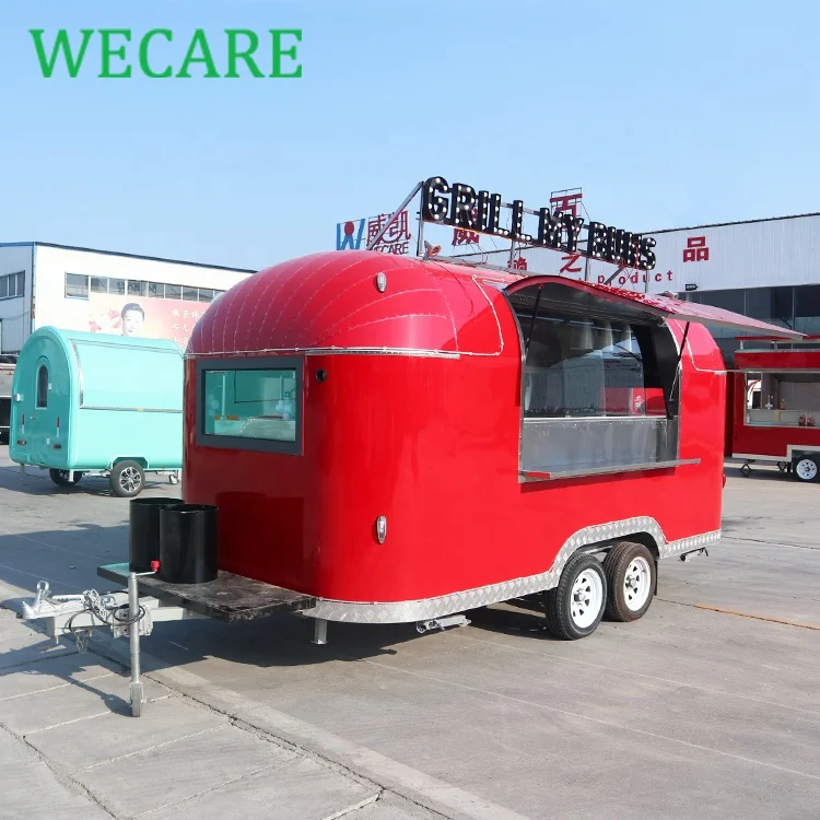 Уличный фургон Wecare мобильный трейлер для фаст-фуда по новозеландскому