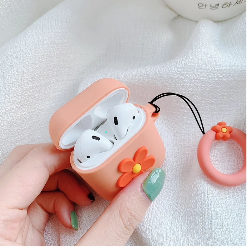 
Manufacturer wholesale sunflower wireless headset cover Cute Cartoon air 2 pod Case earphones silicone pods Pro 3 case headphone 