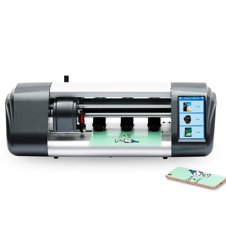 One-button operation smart protective film cutter plotter for any mobile models
