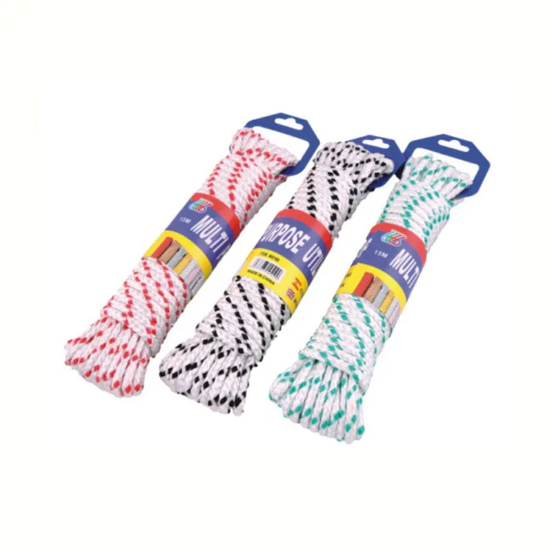 wholesale custom rope with hook braided rope collar colored rope 20m