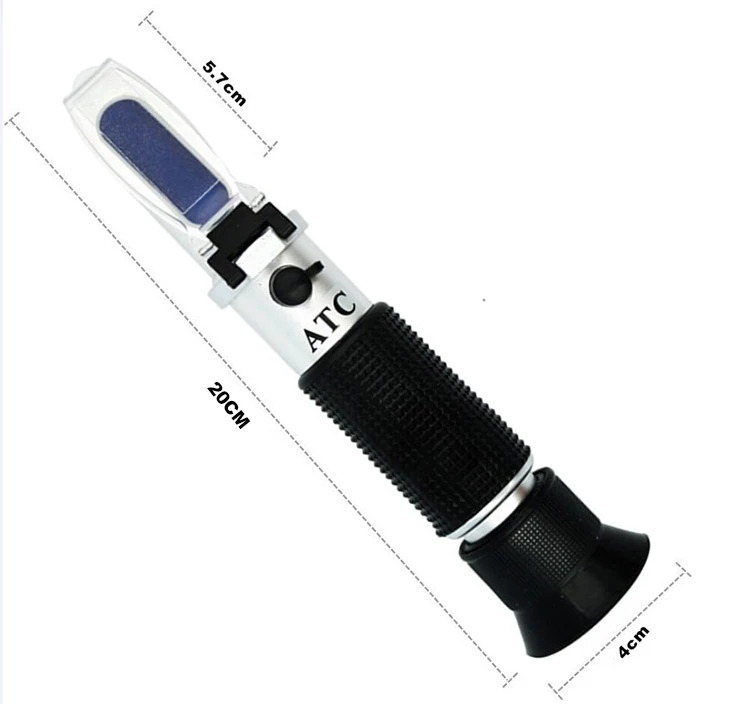 Led Refractometer For Reading Salinity With Calibration Fluid  ATC Function