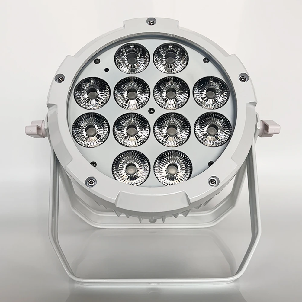 Waterproof IP65 12x18W RGBWAUV 6 in 1 stage rechargeable battery powered wireless wifi DMX par uplight can LED battery par light