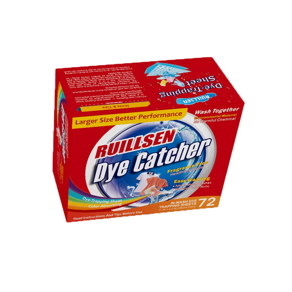 Mix Color Clothes Wash together Dry Colour Absorbing Tablets Sheet laundry magic color grabber sheet DYECATCHER