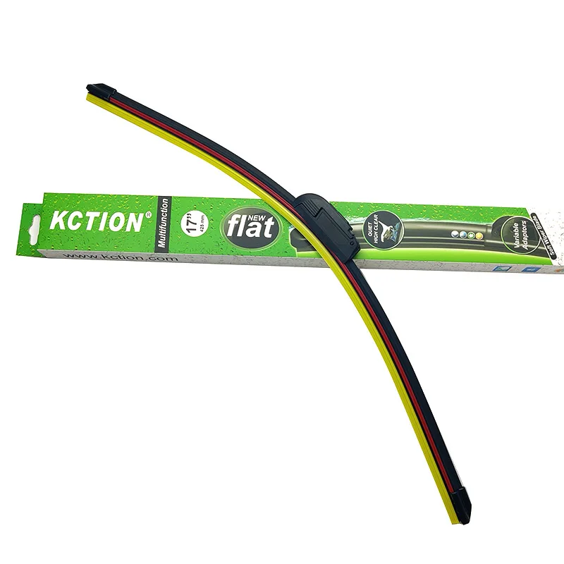 2023 OEM High Quality Free Sample Natural Rubber windshield Soft Frameless wiper blades with packing box