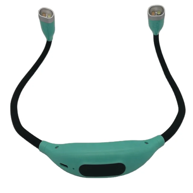 
4 LEDs Rechargeable led Book Lamp Flexible hanging neck hug book light eye protection Led neck reading light for bookworms 