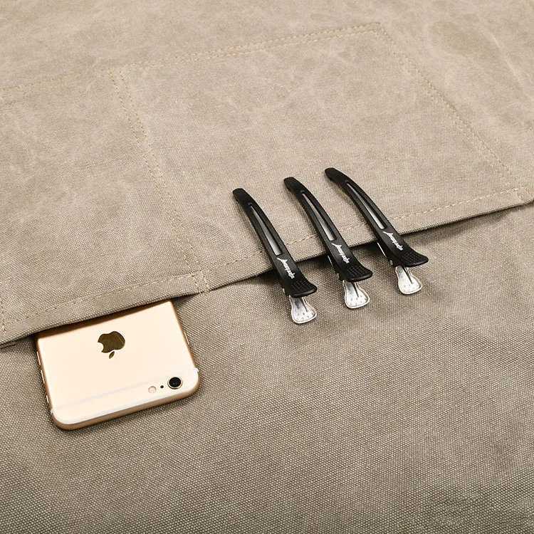 Unisex Long Tie Cotton Canvas Cross Back Adjustable Apron with Pockets Adjustable Bib Apron Woodworking Garden Artist Apron