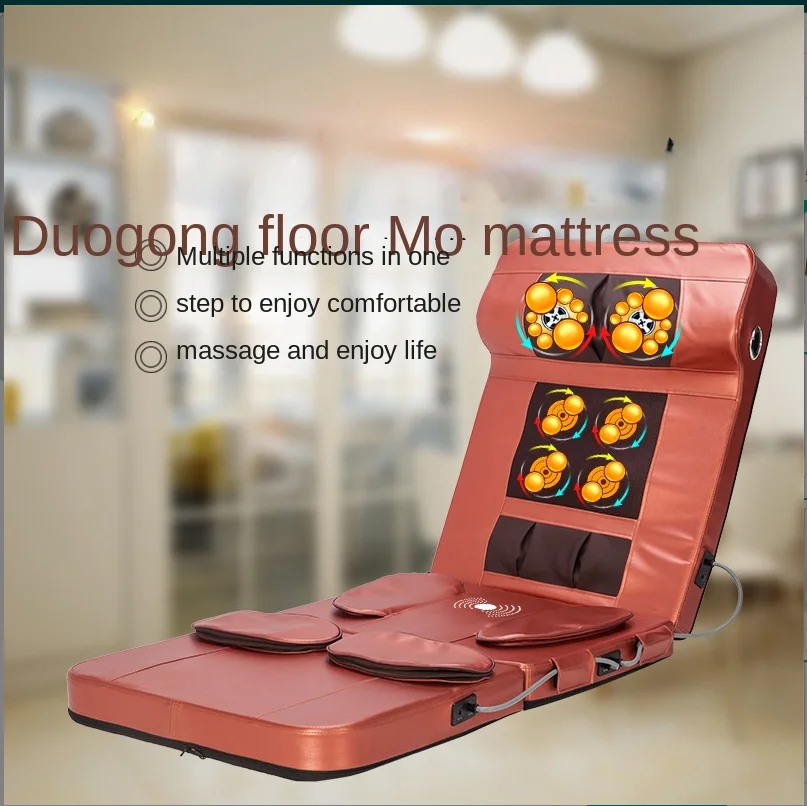 Yoga audio massage mattress bed heat vibration korea  massage pillow full foldable adjustable body massage mattress oem