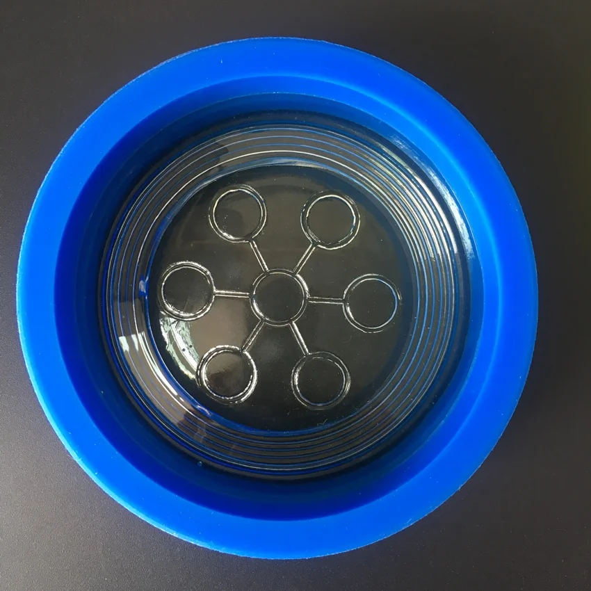 Wholesale bio scalar quantum energy Alpha spin bio glass disc with negative ion .OEM LOGO .