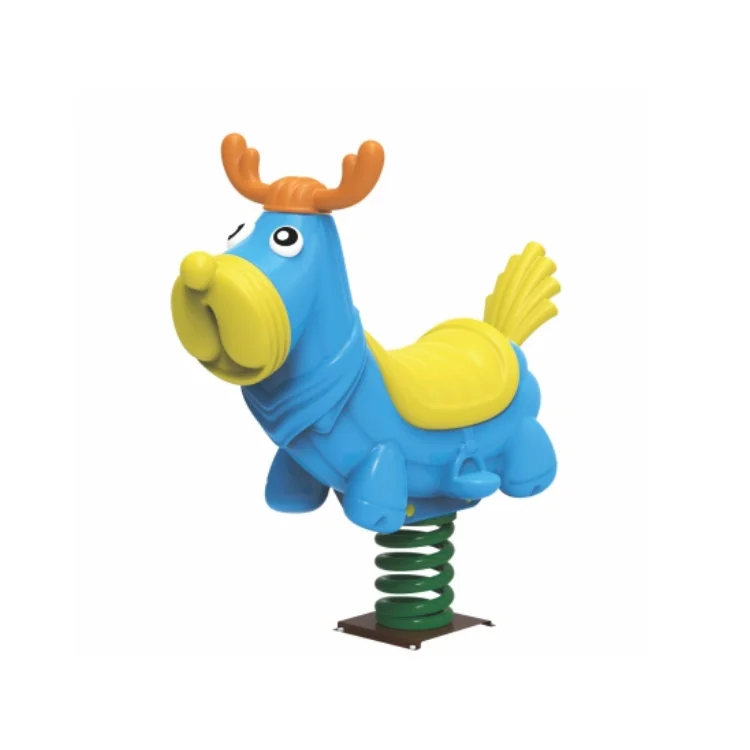 High Quality Children Fun Outdoor Cartoon Animal Spring Toy Play Equipment Ride on Toy