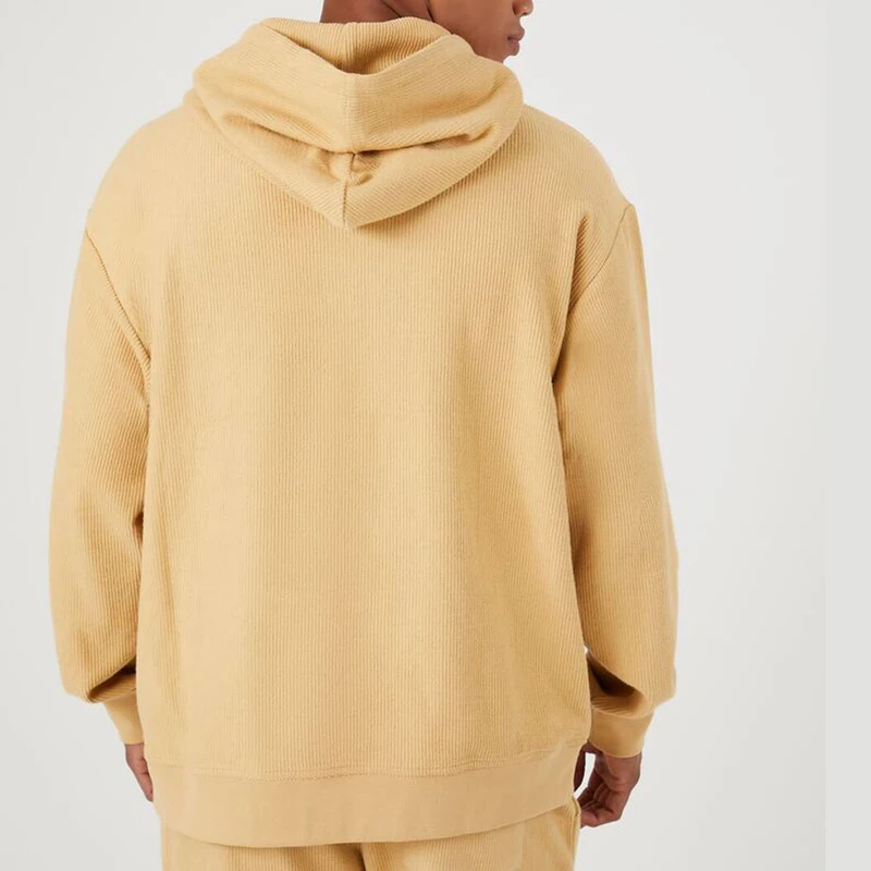 Plain Yellow Black Hoodie Wholesale Custom Embroidery Logo Men Oversized Hoodie