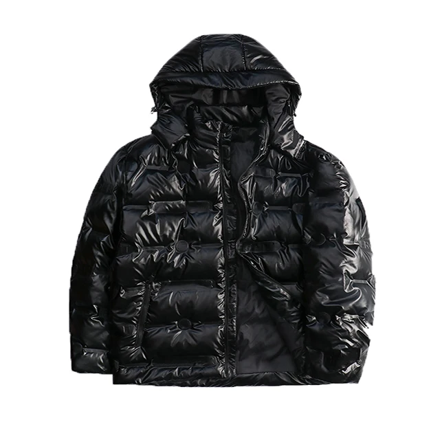 
High Quality customization premium waterproof Blank Plain hooded puffer down jacket 