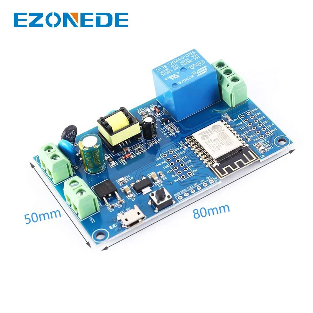ESP8266 ESP-12F Relay Module AC 220V DC 12V WIFI Relay Switch ESP-12F Remote Control Smart Home