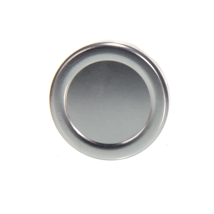 Round Tinplate Cap 70mm High Cap whiten Silver Gold Food Grade Twist-off Lug Caps For Food Packaging