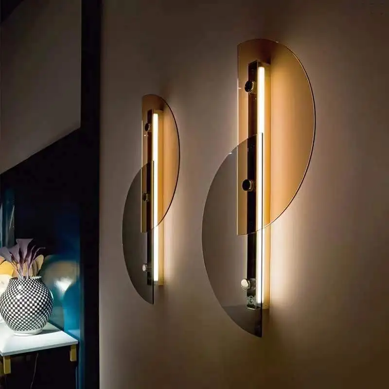 2021 Hot modern indoor glass  wall lamp sconce