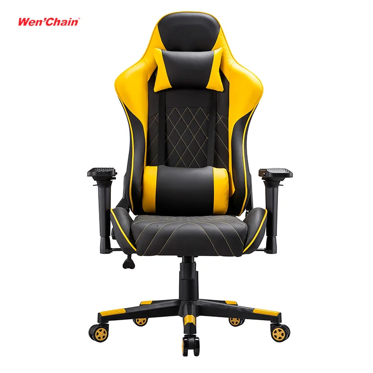 Wenchen G095A Pu Castor Adjustable Armrest Best Ergonomic Game Chair Racing