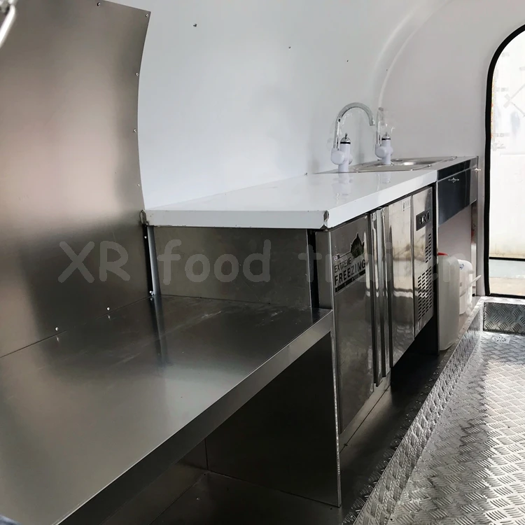 New design 12 ft fully equipped mobile food truck or trailer with sinks and lights 3.5 m