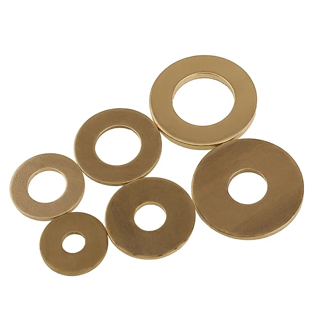 Zhuoqi GB97 copper washer flat washer thickened brass round metal screw flat washer