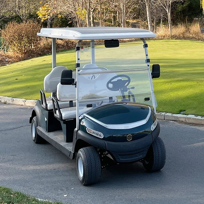 Пожизненная гарантийная рама Бесплатная солнечная система CE 4 seat golf cart с литиевой батареей и двигателем переменного тока пожизненная гарантия рамка для тела