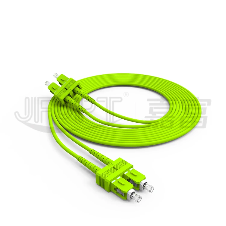 Multi mode fiber optical jumper cable duplex 3.0mm PVC LSZH OM3 patch cord SC connector