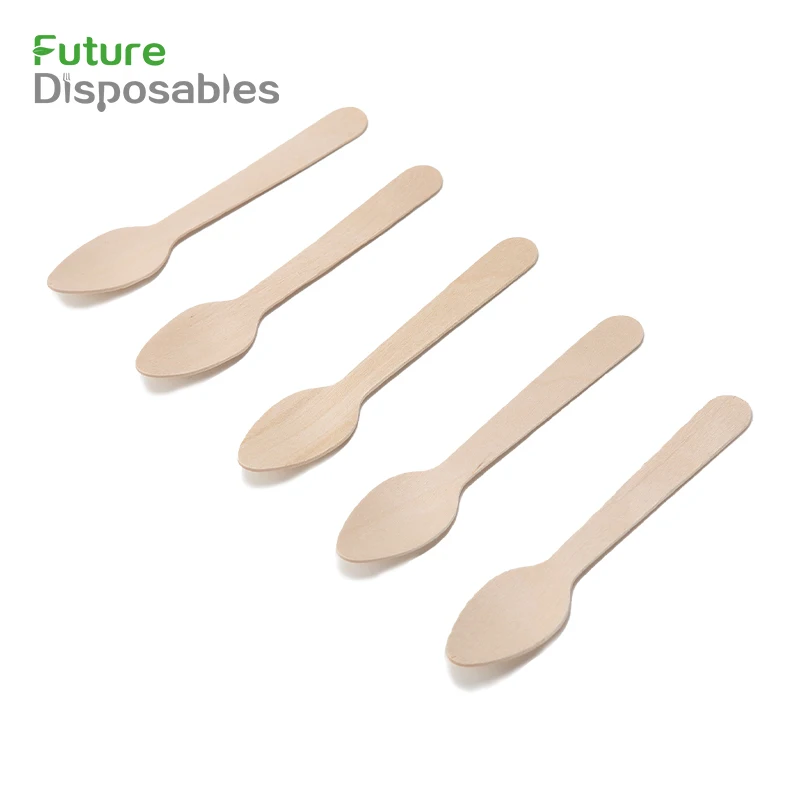 disposable birch wooden spoon small wooden spoon