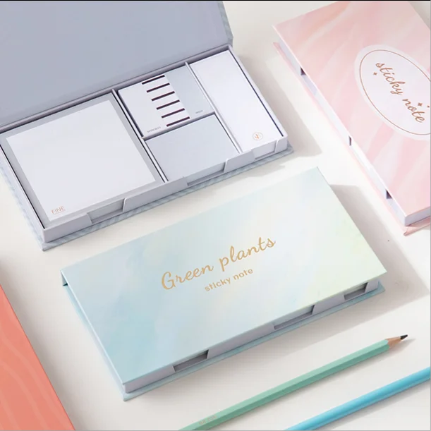 High Quality Stationery Items Hot Sale Kawaii Memo Stylized Sticky Note Set in Stock