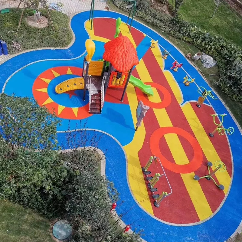 
Factory Non-toxic rubber granules UV resistant SBR/EPDM rubber granules shock absorption EPDM granules for outdoor playground 