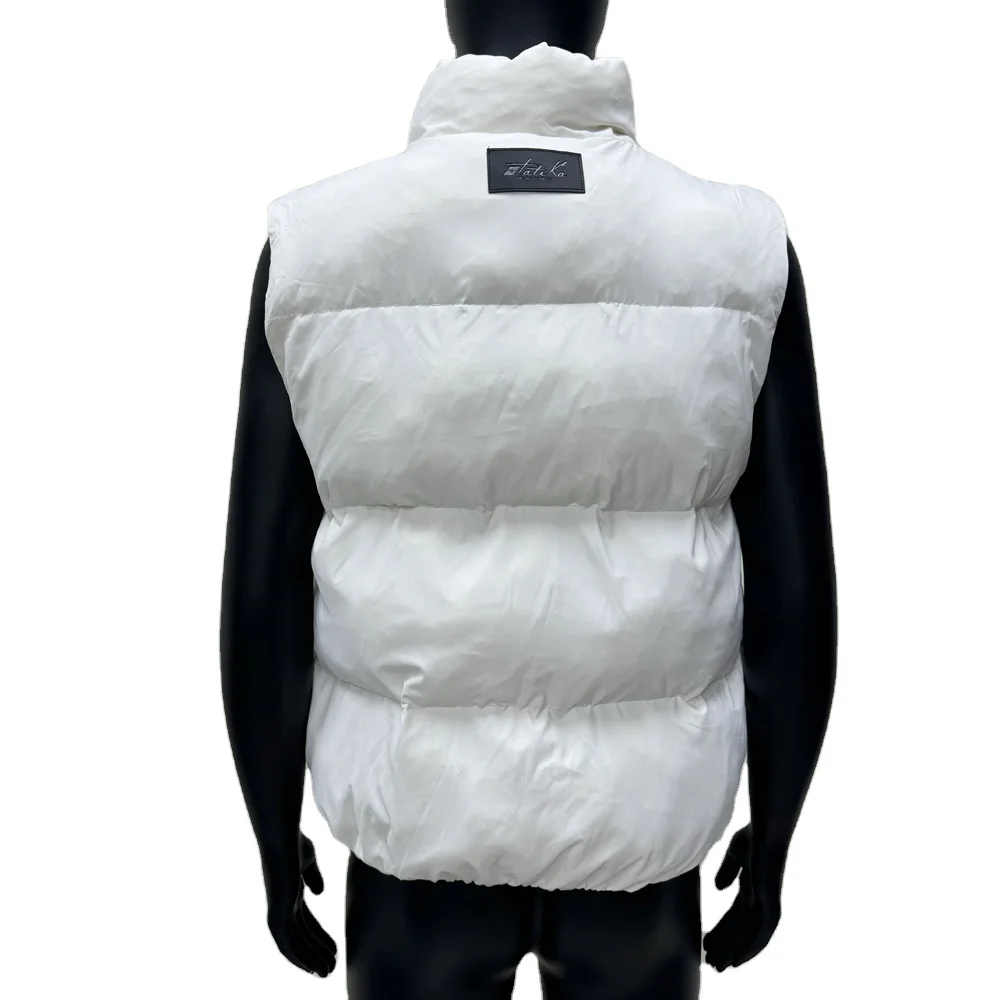 Bomber Jacket Sleeveless Cotton Waistcoat High Quality Men and Women's Winter with Padded Down Spot-serialized Custom Brand