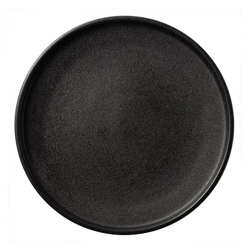 Luxury Modern Porcelain Japanese Style Ceramic Black And White Plates Sets Dinnerware Dishes