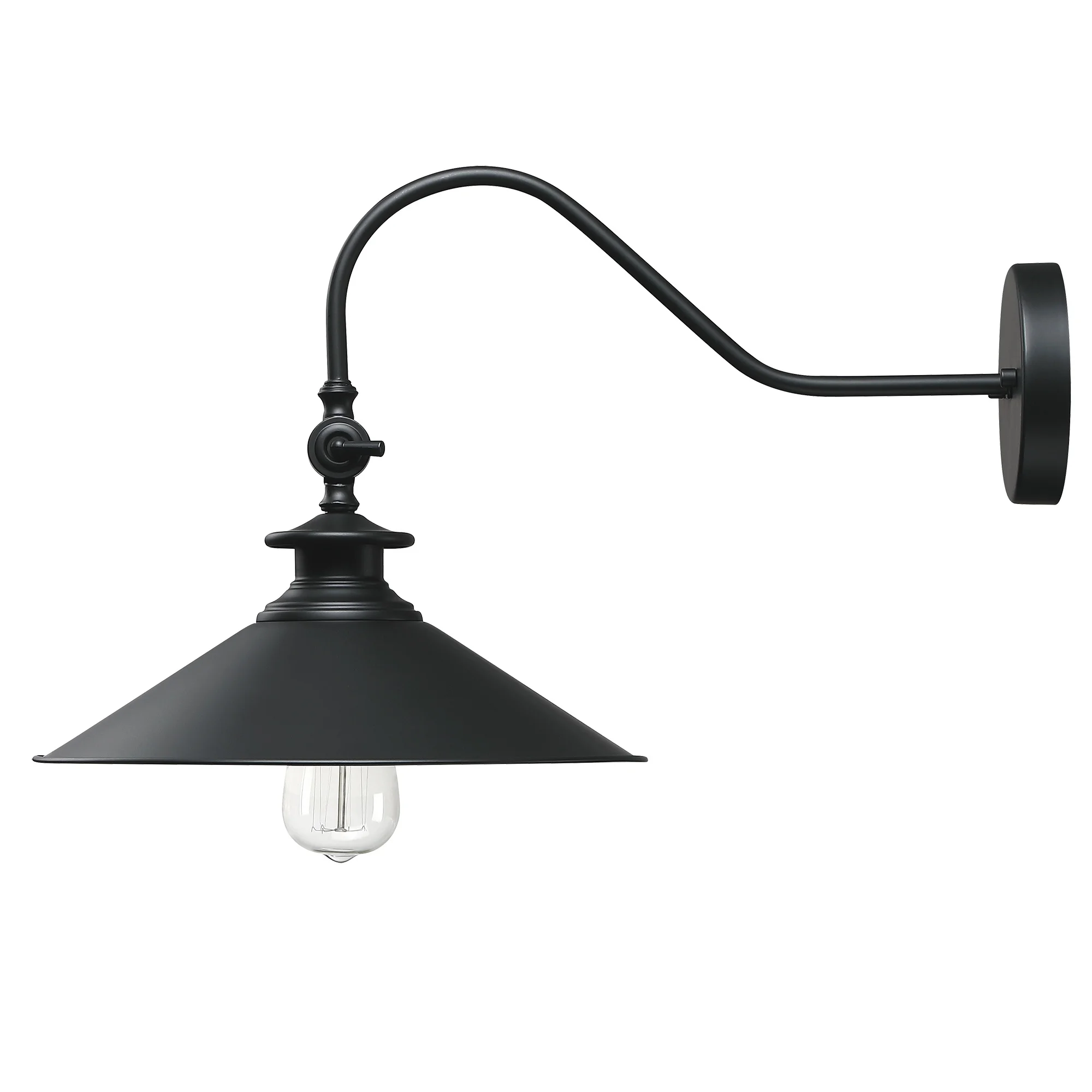 Outdoor wall light Garden wall light Gooseneck Barn Flat Lamp Industrial Vintage Farmhouse Wall Lamp Outside Led Lamp Fixtures