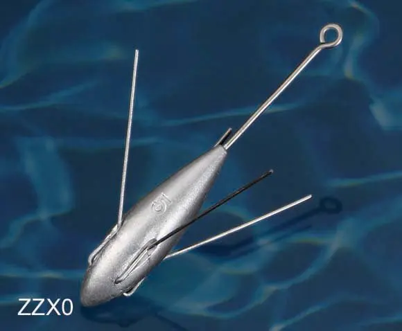 Lead claw saltwater deep sea long tail Surf Casting Sinkers  Breakaway weight breakout sinker fishing weights