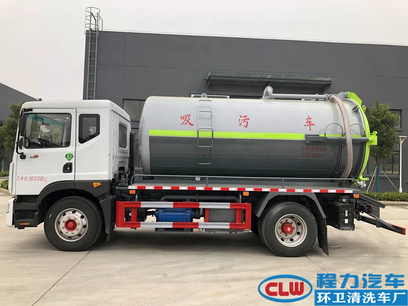 Dongfeng очистки илососная машина 11m3 пыли вакуумный сточных вод сосать