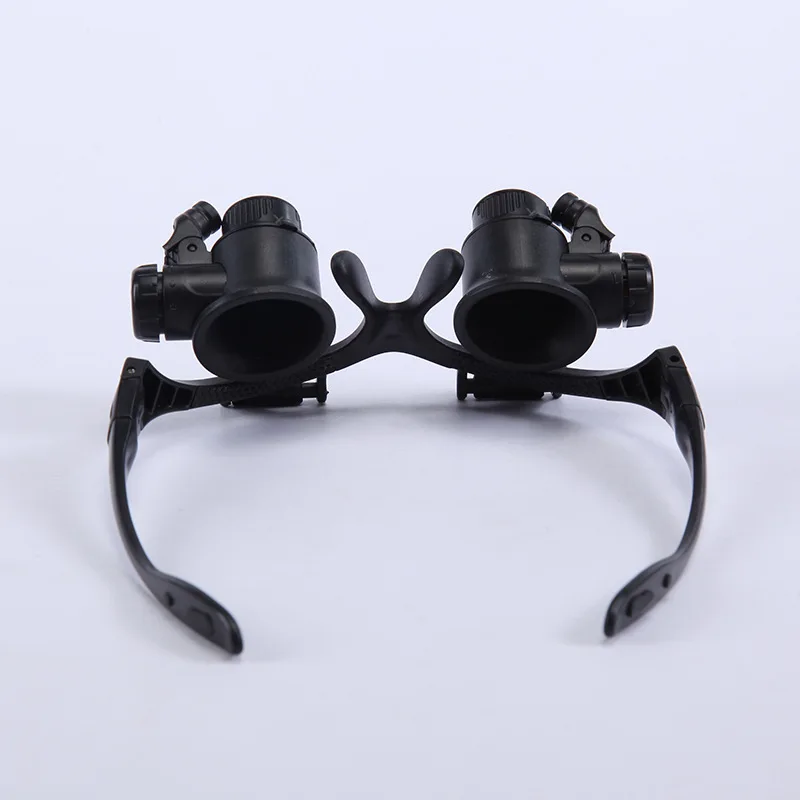 25X Magnifier Magnifying Eye Glass Loupe Jeweler Watch Repair Kit LED Light 20X