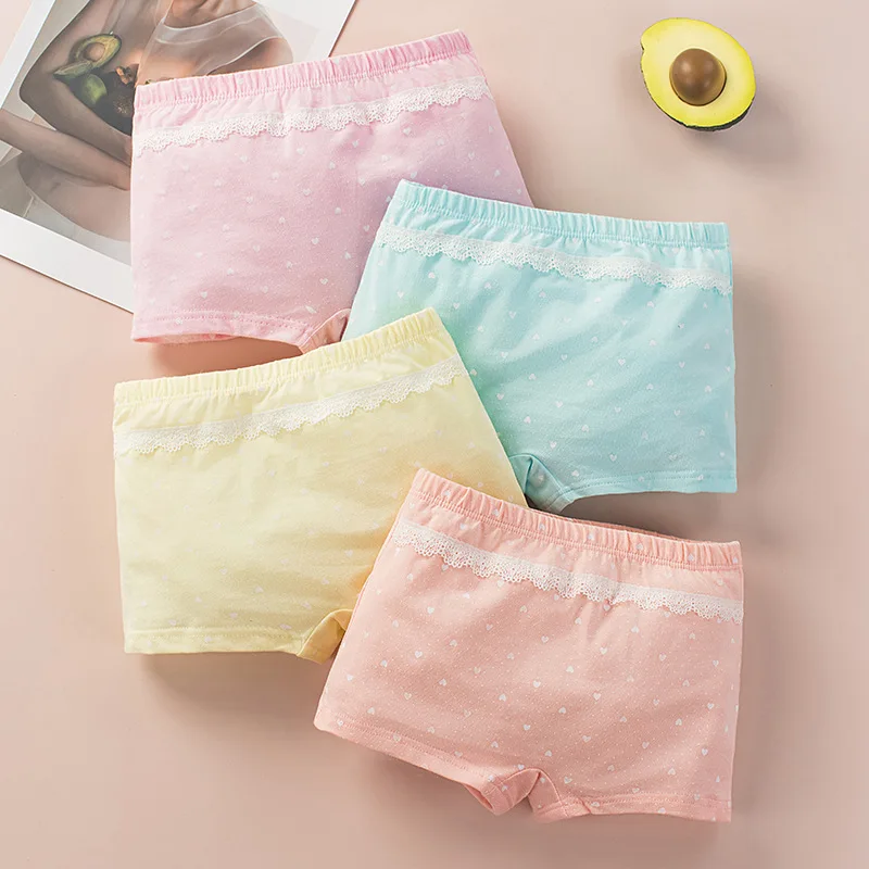 2022 Wholesale Cotton Children Underwear 2-12 Years Kids Briefs Clothes Toddler Knickers Clothing Girls Shorts Baby Panties