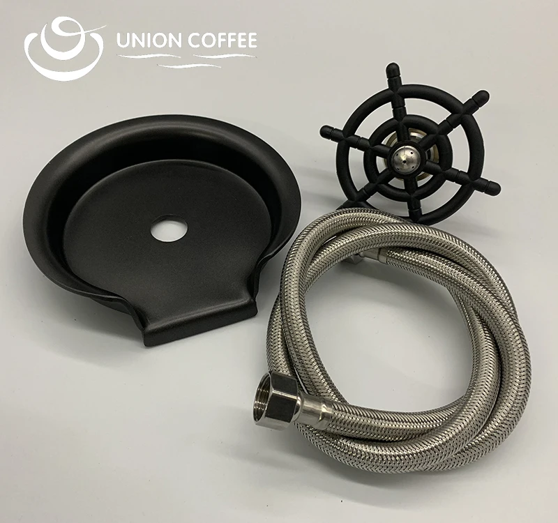 Wholesale Stainless Steel Cup Washer Black Sink Rinser Pitcher Micromatic Rinser Cup Washer  For Cafe Shop