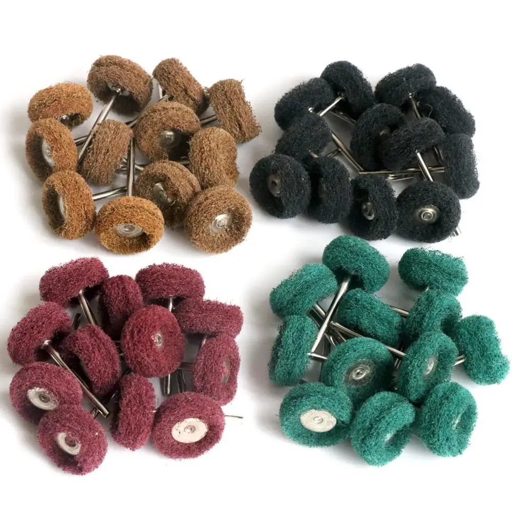 2.35mm/3.0mm handle nylon cloth grinding Buffing polishing wheel 25mm polishing brush stainless steel Buffing polishing head