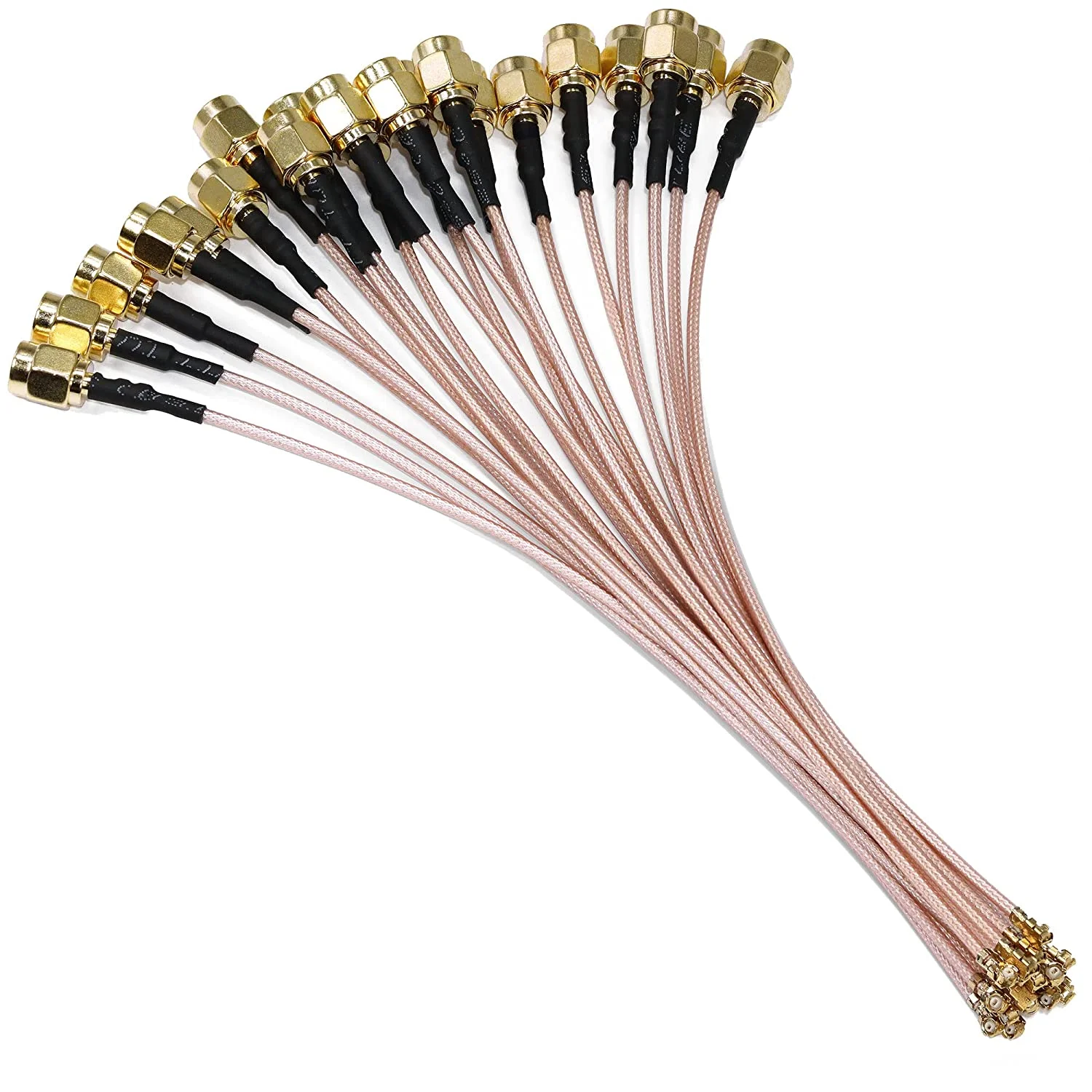 Ipx/ipex/ufl/u.fl Female male rf-sma connector pigtail coax Cable low loss for1.13 1.37 0.81 rg178 cable for wifi- antenna