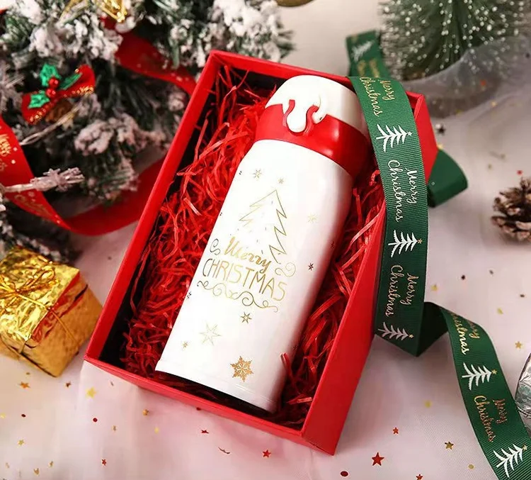 Wholesale Travel Sealed Insulated Stainless Steel Christmas Gift Vacuum Cup Thermos Bottle