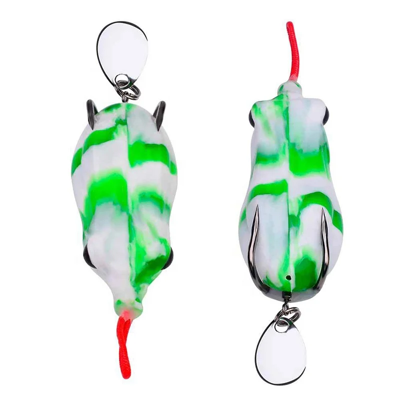 6.5cm 14.5g 6colors Artificial Soft Frog Fishing Lure Floating Water Bionic Thunder Frog Soft Bait