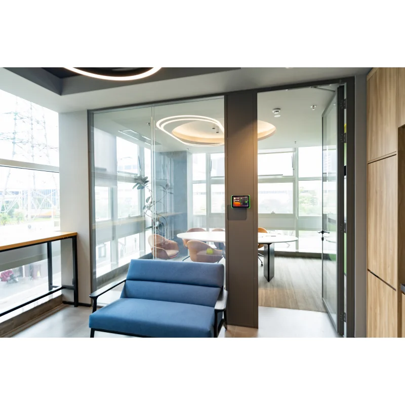AE Hot Sale New Full View Interior Glass Mobile Partitions Wall Frameless Clear Transparent Glass Partition For Office Building