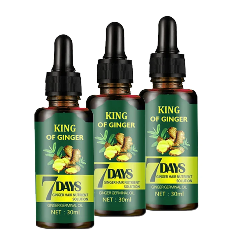 Hair Loss Treatment Growth Oil Nutrient Solution Natural Organic 7 Days Ginger Hair Growth Oil OEM/ODM