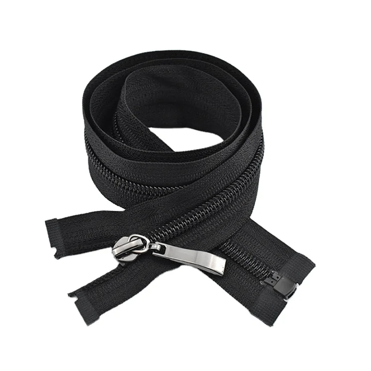 Colorful Fashion Large Zipper Pull Open End By The Yard Nylon Nylon Zipper