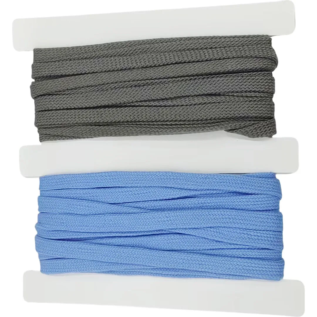 High Quality 10mm Cotton Flat Cord Rope Cotton Braided Cord String For Clothes Shoes