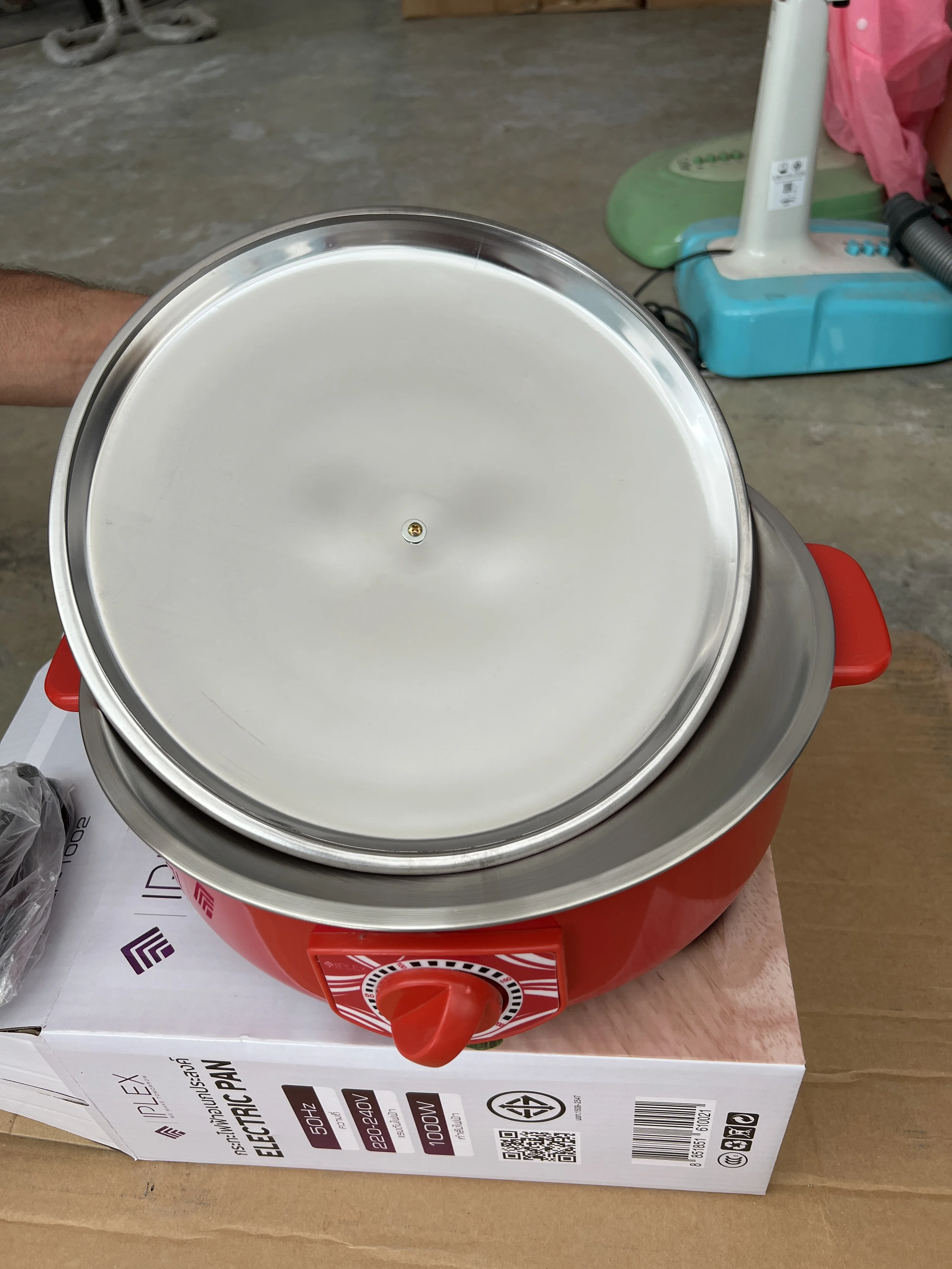 Red Electric Pan Electric Home Appliances Hot Pot Shabu	OEM Can Adjustable Heat Best Seller Product From Thailand
