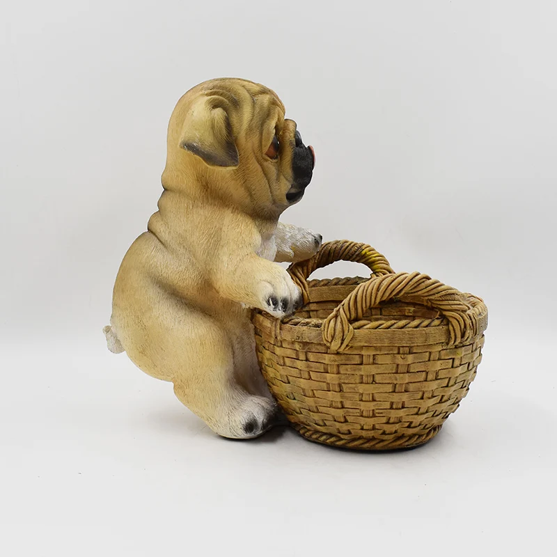 
Cute Garden Ornament Plant Gift Animal Planters And Pots Resin Dog Planter Basket Planter Home Decoration 