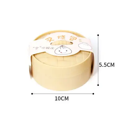 Simulated Food The Pig Steamed Stuffed Bun Soft Rubber Toy Trick Gift Funny Party Toy Steamer Children Stress Relief Kitchen Toy