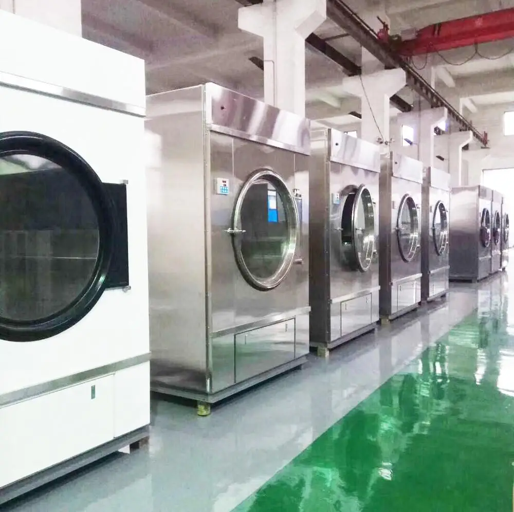 HOOP hotel hospital use HG-50/D 50Kg commercial & industrial gas steam & electric stainless steel tumble dryer laundry machine