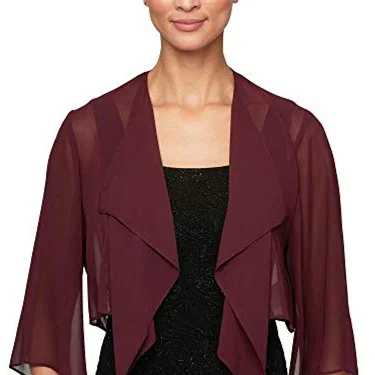 Spring, autumn and summer European and American popular cardigan chiffon shawl elegant temperament beautiful multi-color short l