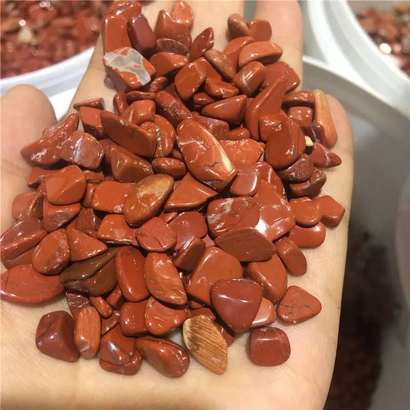 Natural Polished Healing Red Jasper Stone Gravel South African Ruby Tumbled Stones For Healing