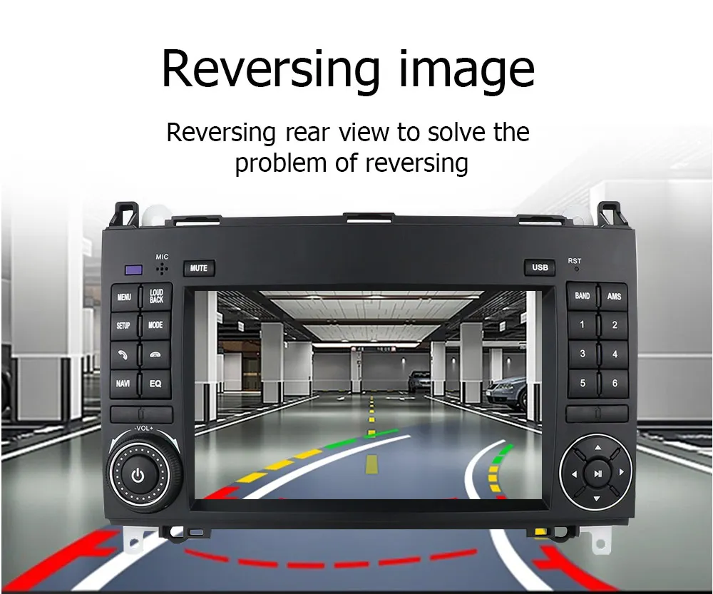 LeLv Android 7 inch car radio BT GPS FM Player for Benz B200